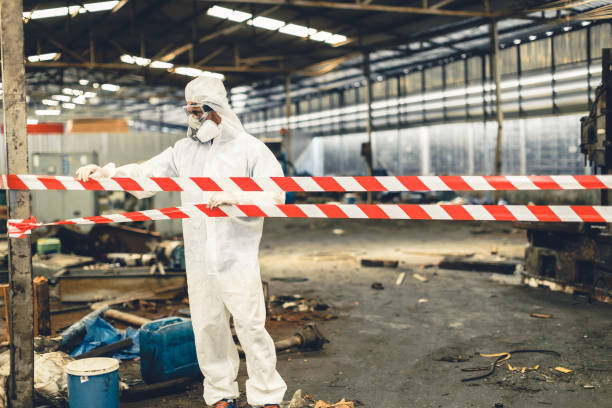 Professional Biohazard technician working in Cordesville, SC